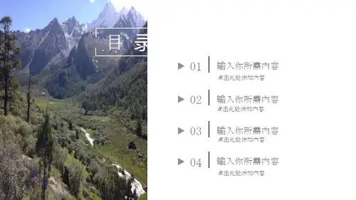 简约森系企业培训PPT模板