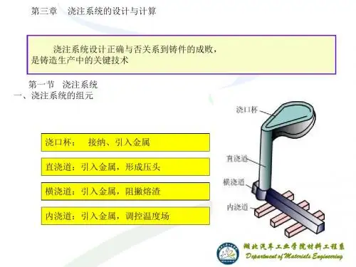 [精彩]第三章 浇注系统的设计与计算
