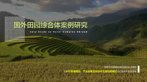 国外田园综合体案例研究