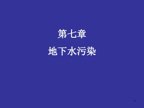 《地下水污染》PPT课件