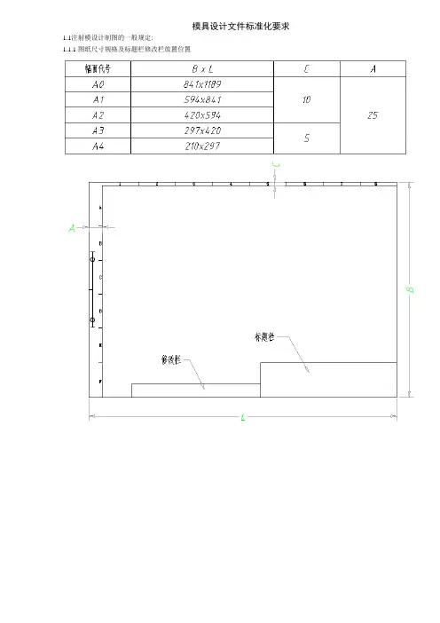 模具设计文件标准化要求