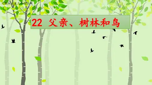 人教部编版语文《父亲、树林和鸟》PPT优秀课件1