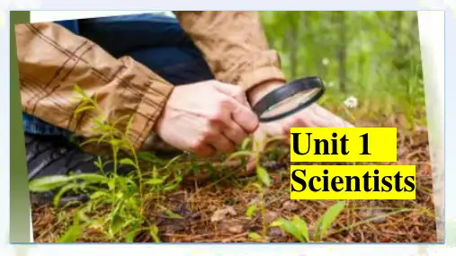 Unit 1 Scientists 语法 -高二英语(上外版2020选择性必修第二册)