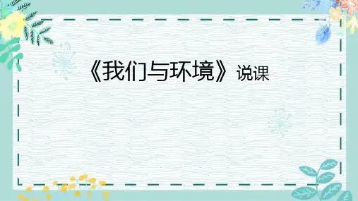 《我们与环境》精品优质完整教学PPT课件(精选2篇)