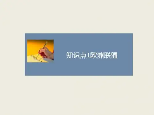 人教版高中历史必修2课件知识点1_欧洲联盟
