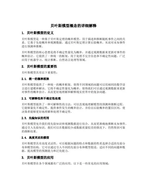 贝叶斯模型概念