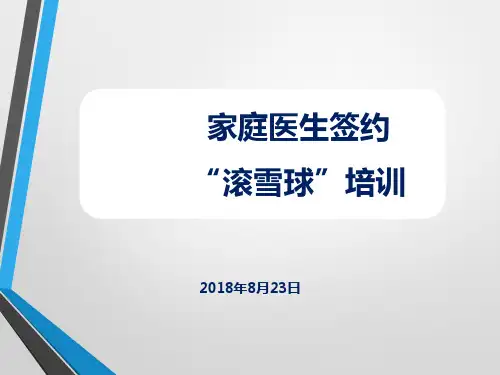 家庭医生签约滚雪球培训【13页】
