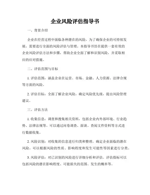 企业风险评估指导书