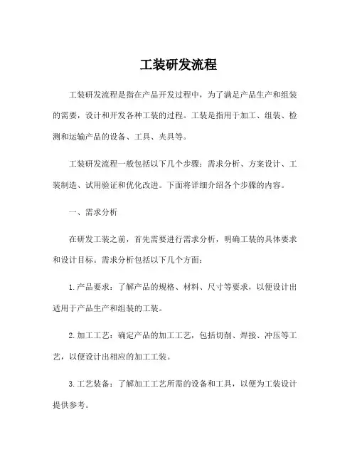 工装研发流程