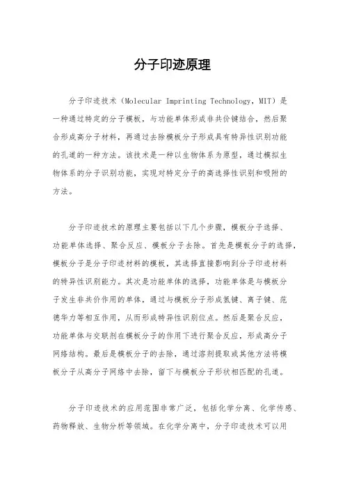 分子印迹原理