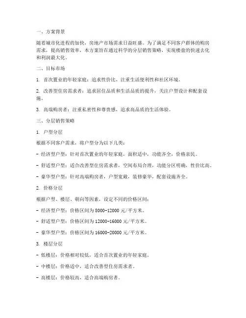 楼房分层销售方案