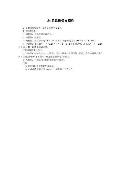 sin函数图像周期性