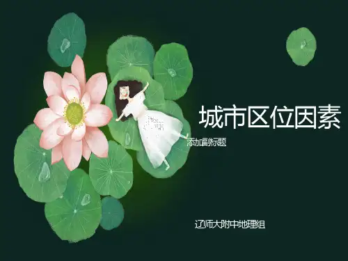 城市区位因素分析