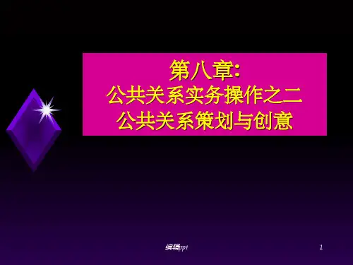 公共关系实务操作之二公共关系策划与创意