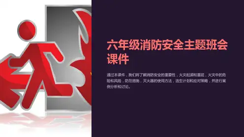 六年级消防安全主题班会课件