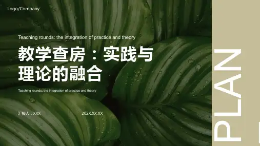 教学查房ppt模板