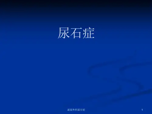 泌尿外科尿石症ppt课件