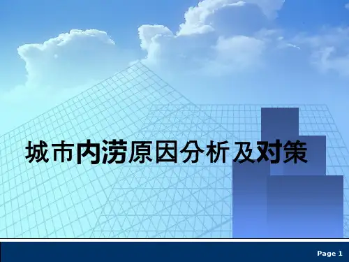 城市内涝原因分析及对策