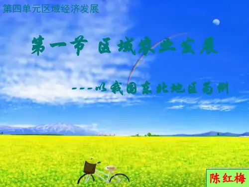 东北地区农业的发展讲解