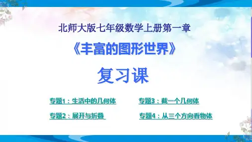 北师大版七年级数学上册第一章《丰富的图形世界》精品复习课件