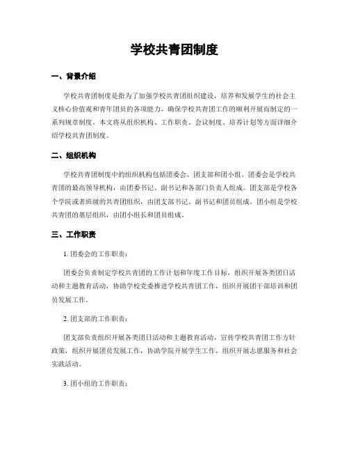 学校共青团制度