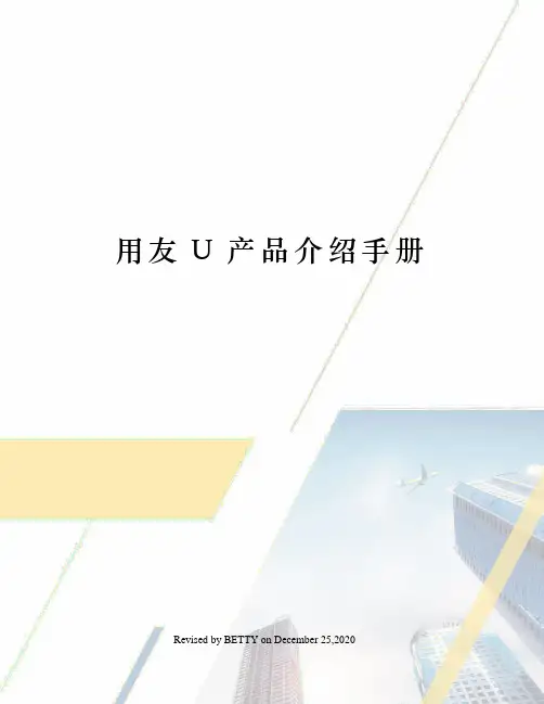 用友U产品介绍手册