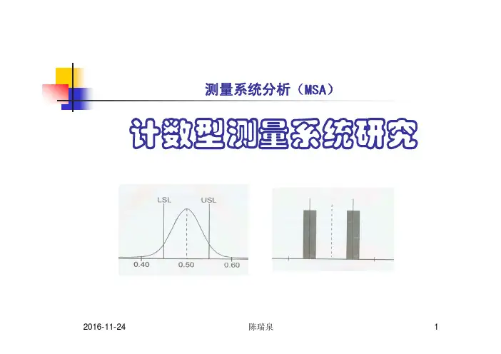 测量系统分析（MSA）计数型测量系统研究