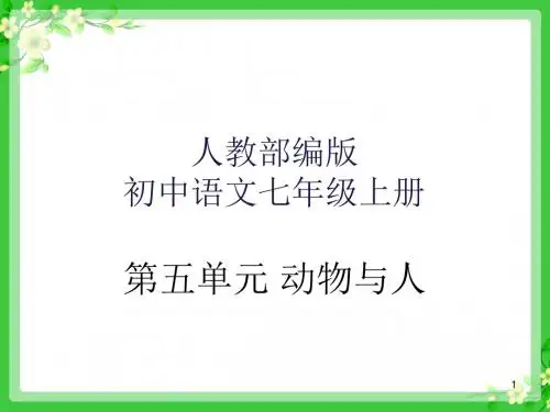 人教版初中语文七年级上全册课件-第五单元