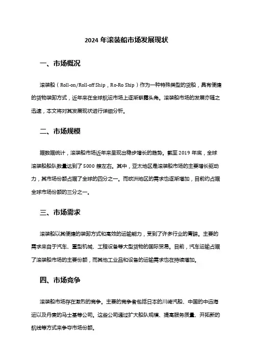 2024年滚装船市场发展现状