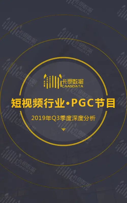 短视频PGC节目季度深度分析