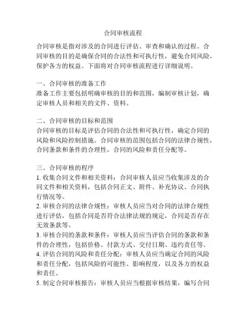 合同审核流程