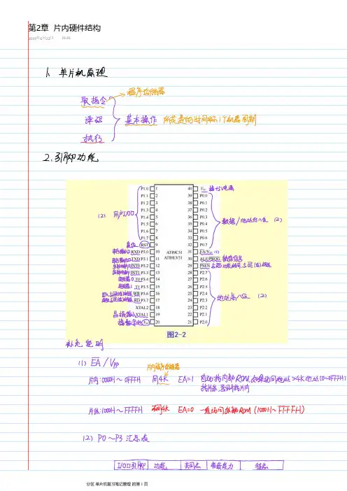 单片机原理及接口技术期末复习笔记