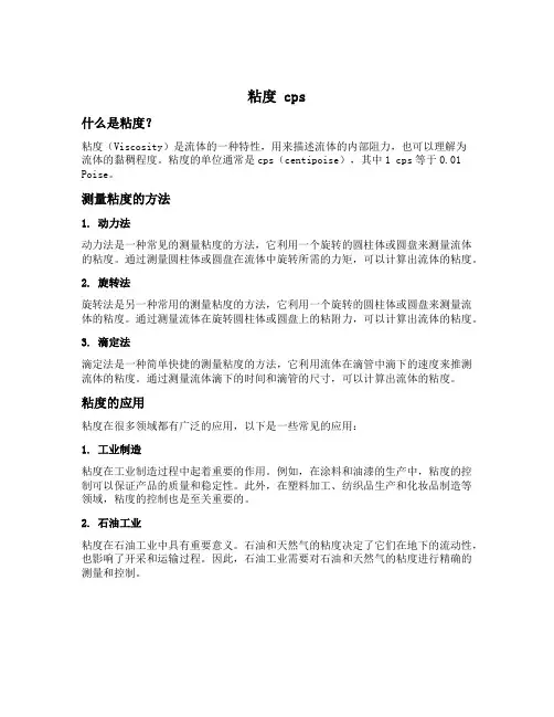 粘度 cps