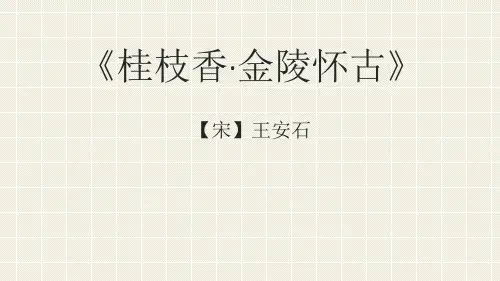 人教版高中语文必修下册《桂枝香金陵怀古》PPT教学课件