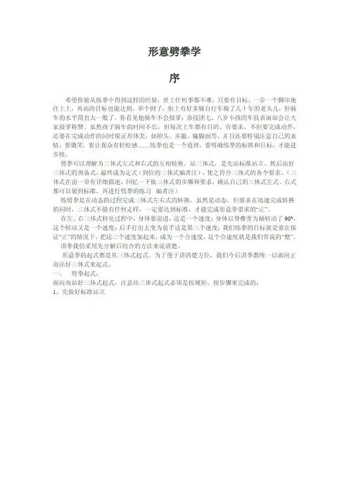 孙氏形意拳(劈拳学)