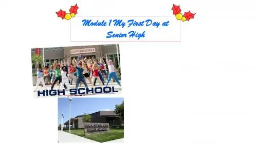 外研版必修一英语：Module1 My first day at Senior High.   课件(共19张PPT)