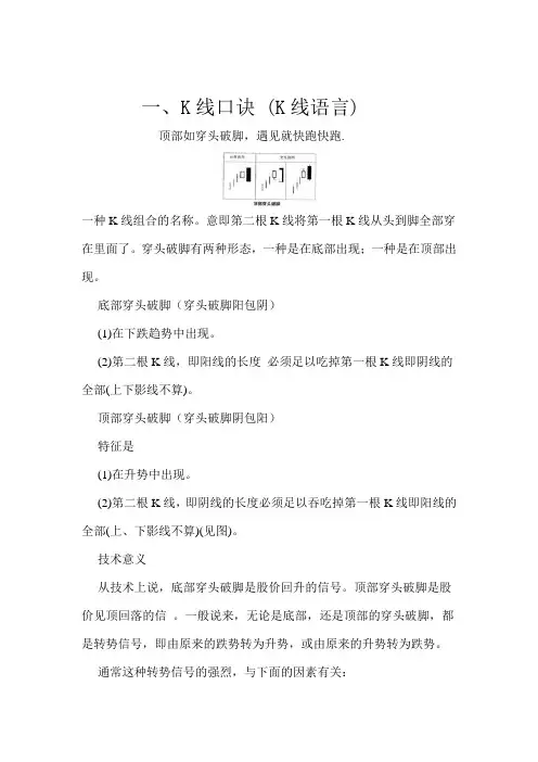 K线的语言