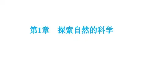 第1章+探索自然的科学复习课件+2024—2025学年浙教版科学七年级上册