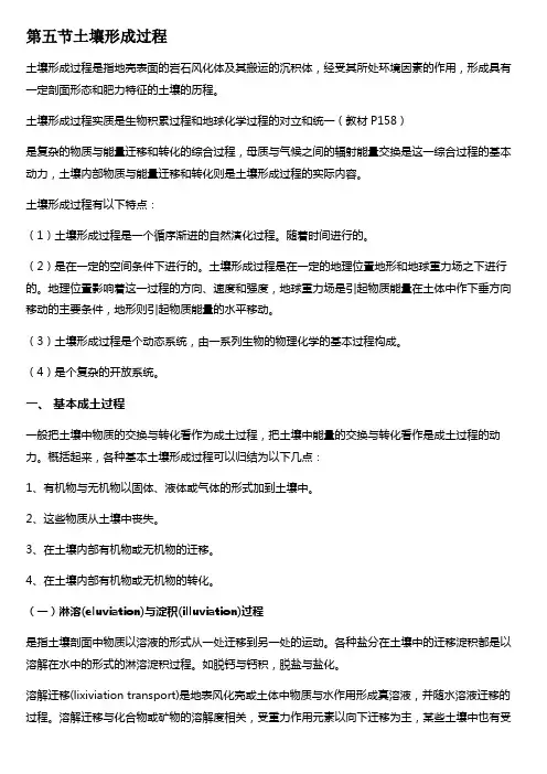 (完整word版)土壤成土过程