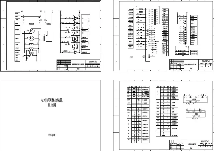 电站球阀测控装置原理CAD图