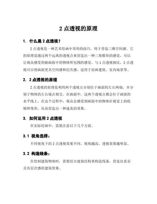 2点透视的原理