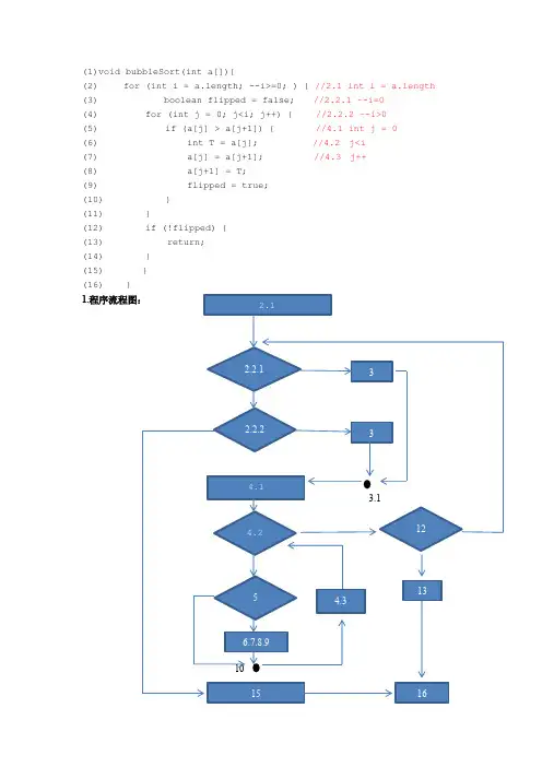 白盒测试-基本路径测试习题