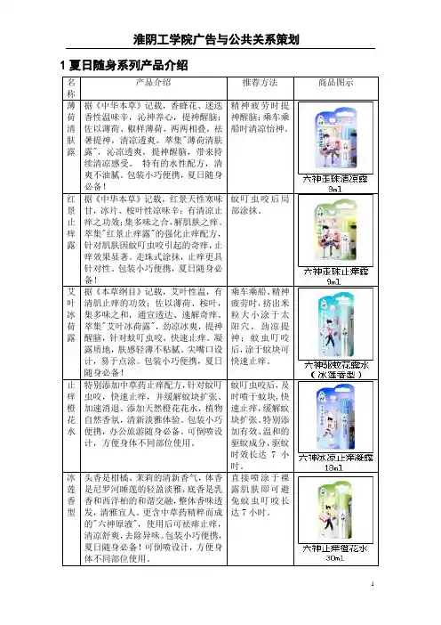 花露水广告策划