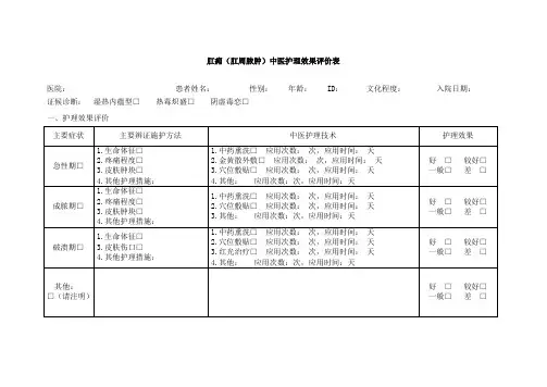 肛痈临床路径