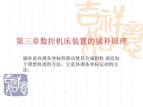 数控机床装置的插补原理