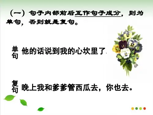 复句类型PPT课件