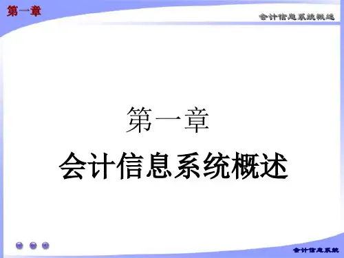 会计信息系统概述 (1)