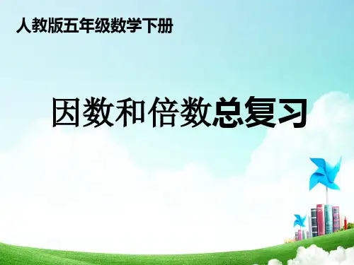 人教版数学五年级下册第九单元总复习因数和倍数(课件共16张)