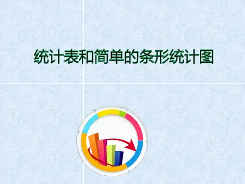 四年级上册数学课件-4.1 统计表和简单的条形统计图
