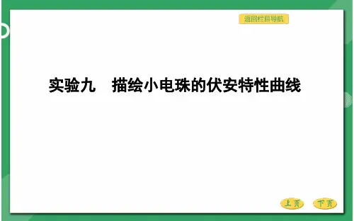 高三物理总复习优质课件 恒定电流 实验九 描绘小电珠的伏安特性曲线